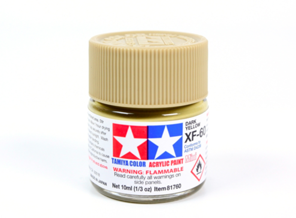 TAMIYA 81760 Acrylic Paint XF-60 Dark Yellow Matt
