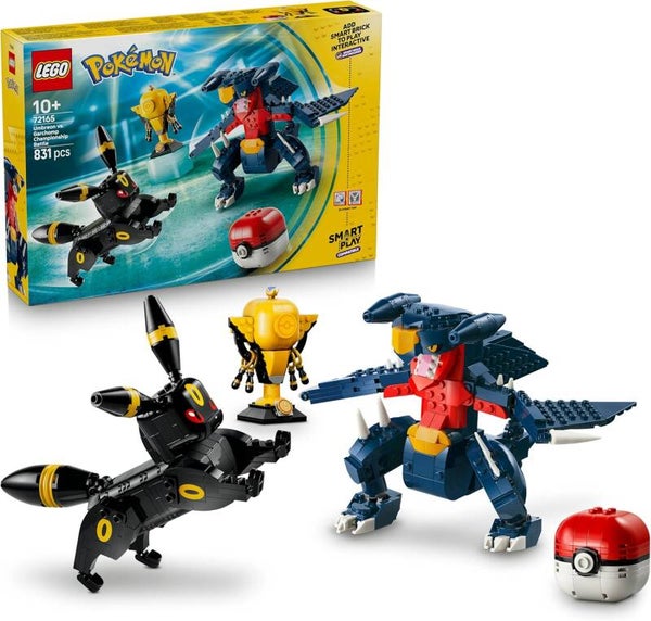 LEGO 72165 Pokémon SMART Play Nachtaras und Knakracks Duell um die Meisterschaft