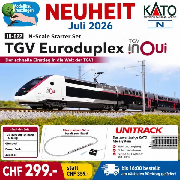 KATO N 10-022 TGV Euroduplex inOui Starter Set