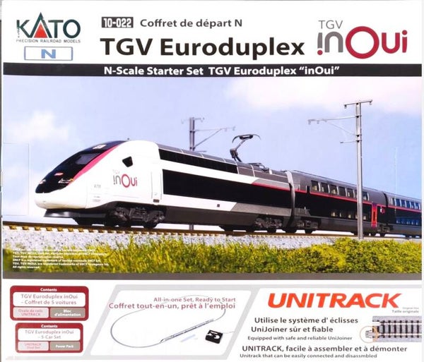 KATO N 10-022 TGV Euroduplex inOui Starter Set