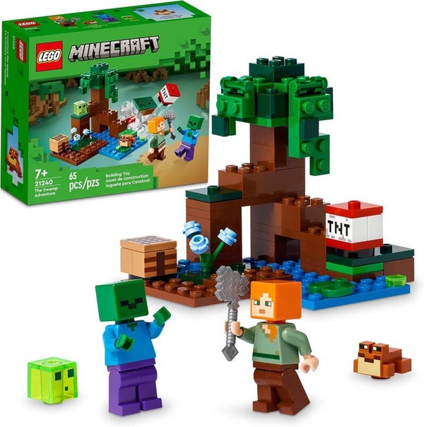 LEGO Minecraft 21240 Das Sumpfabenteuer