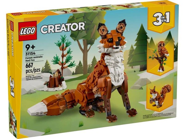 LEGO Creator 31154 3 in 1 Waldtiere: Rotfuchs