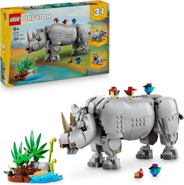 LEGO 31171 Creator 3in1 Wilde Tiere: Prächtiges Nashorn