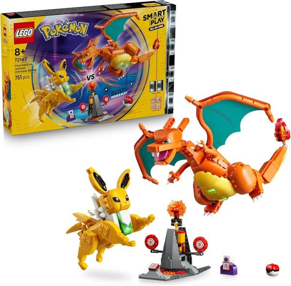 LEGO 72167 Pokémon SMART Play Ultimativer Showdown zwischen Glurak und Blitza