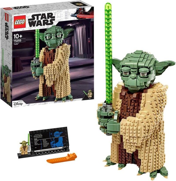 LEGO Star Wars 75255 Yoda Bauset, Sammlermodell mit Displayständer