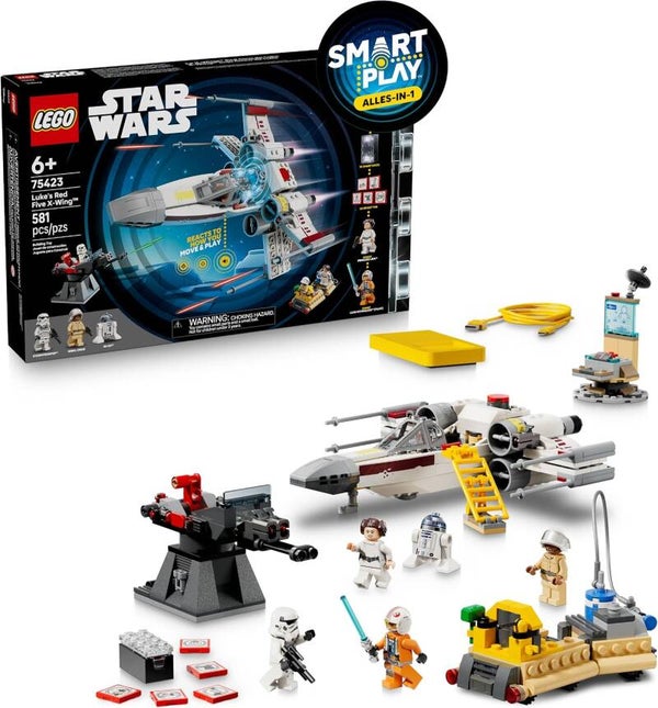 LEGO Star Wars 75423 SMART Play: Lukes Rot Fünf X-Wing