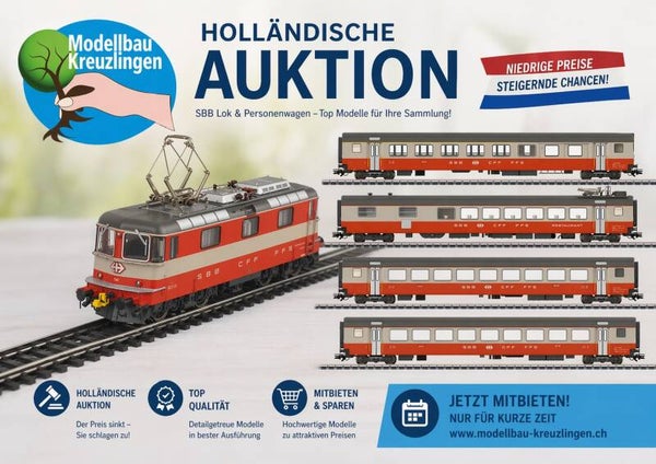 Märklin H0 Set Swiss Express Re 4/4 II und 4 Personenwagen