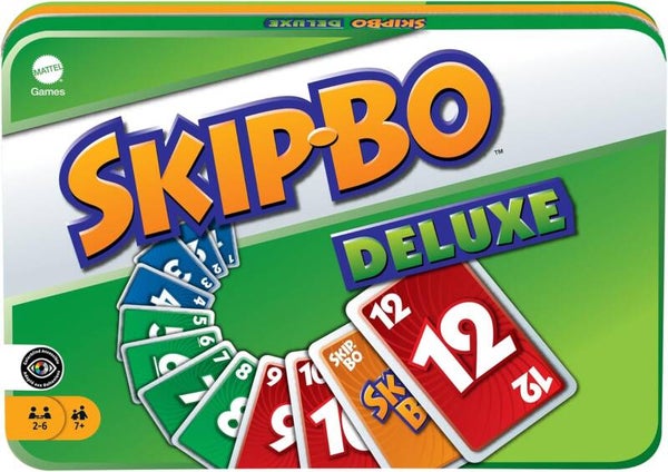 Mattel Games Skip-BO Deluxe, in Metallbox L3671