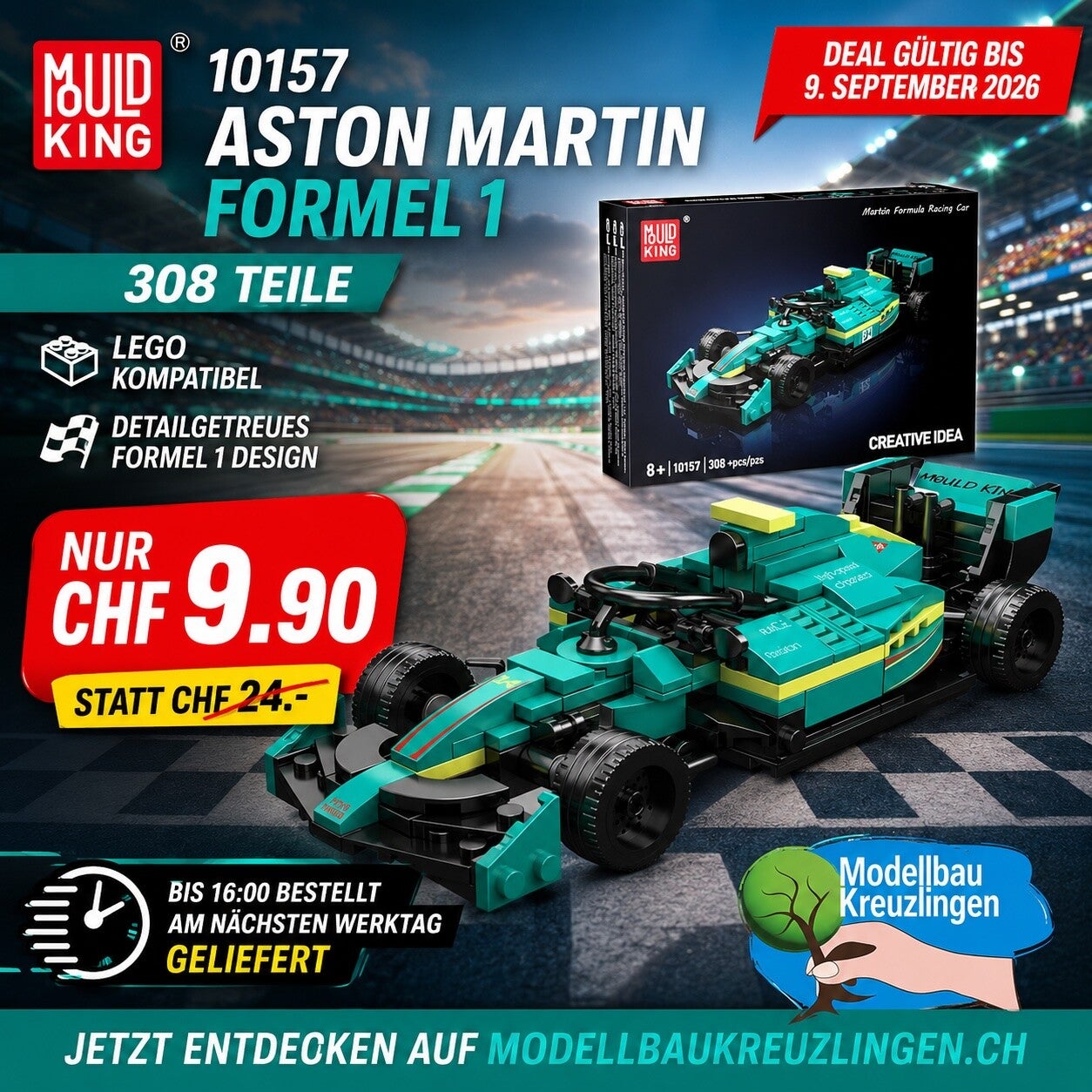 Mould King 10157 Aston Martin Formel 1