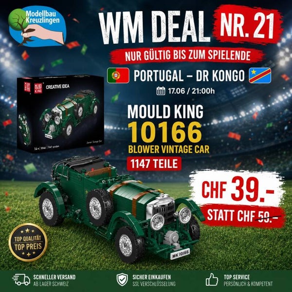 Mould King 10166 Blower Vintage Car