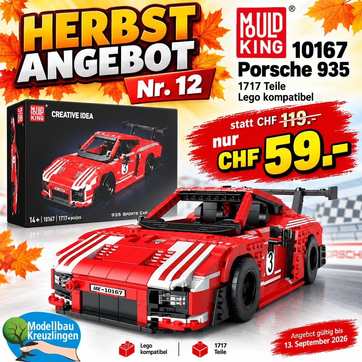 Mould King 10167 Porsche 935