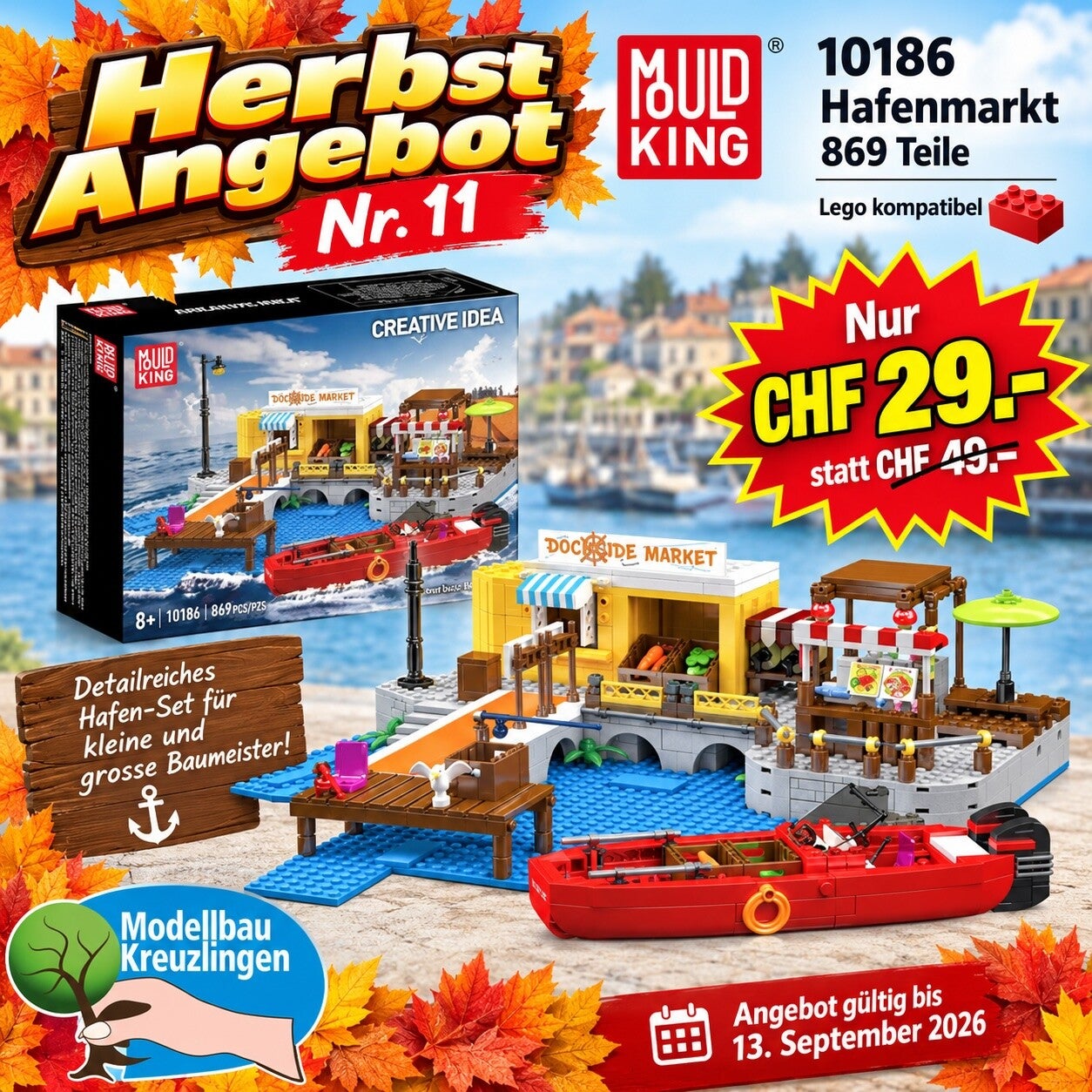 Mould King 10186 Hafenmarkt