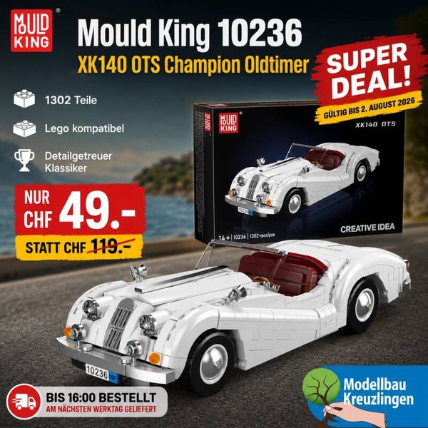 Mould King 10236 XK140 OTS Champion Oldtimer