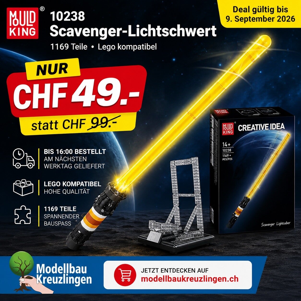 Mould King 10238 Scavenger-Lichtschwert