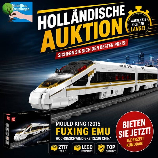 Mould King 12015 Fuxing EMU Hochgeschwindigkeitszug China