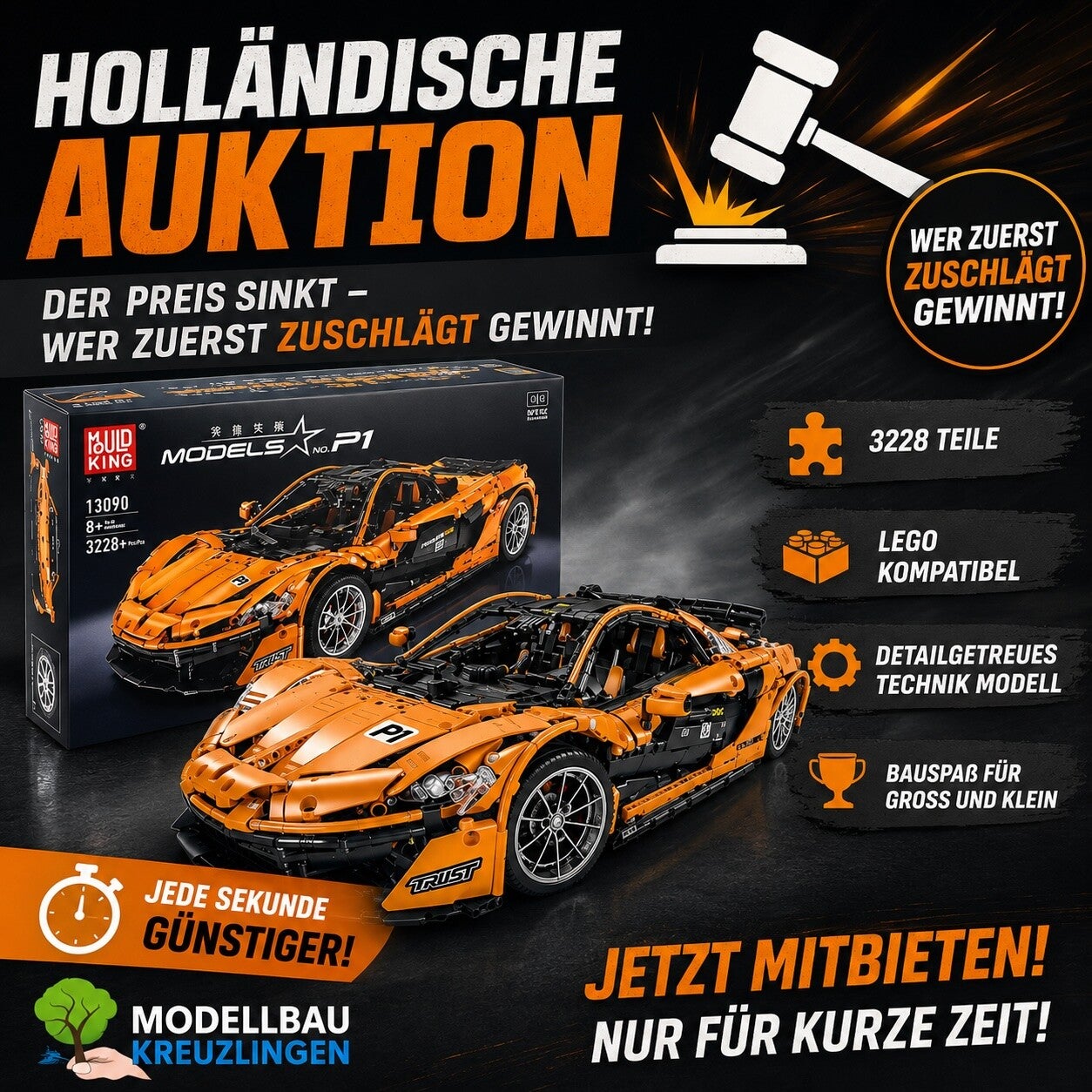 Mould King 13090 Technik Sportwagen P1
