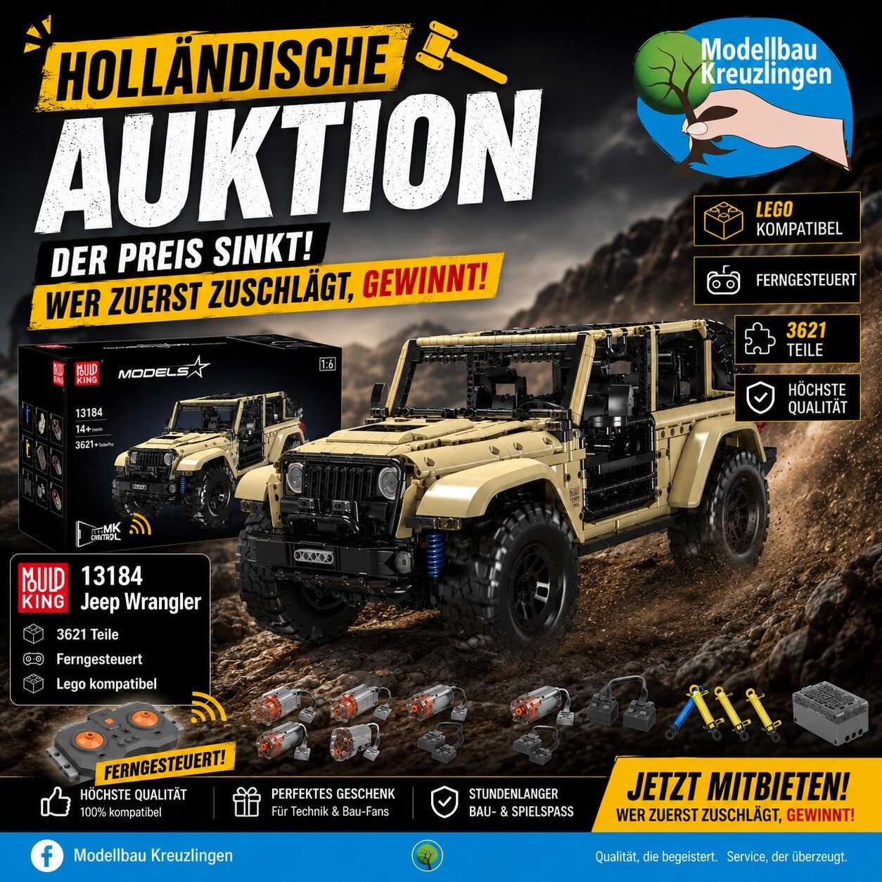 Mould King 13184 Jeep Wrangler