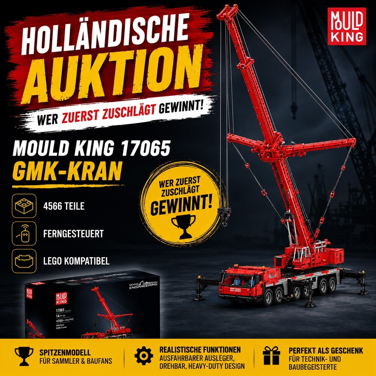 Mould King 17065 GMK-Kran