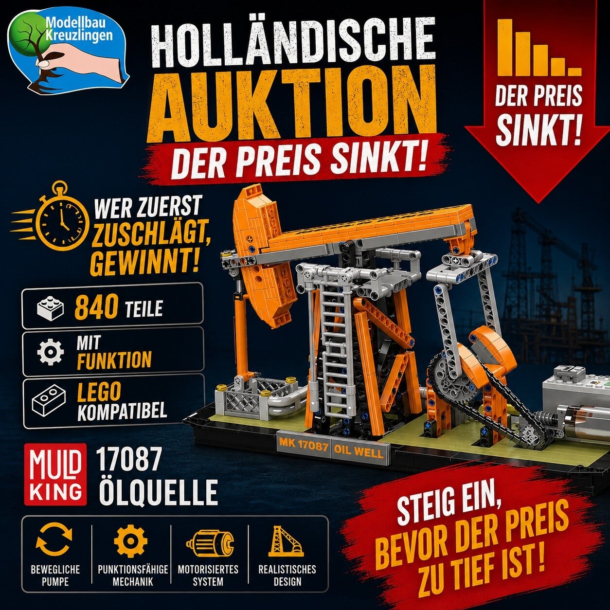 Mould King 17087 Ölquelle