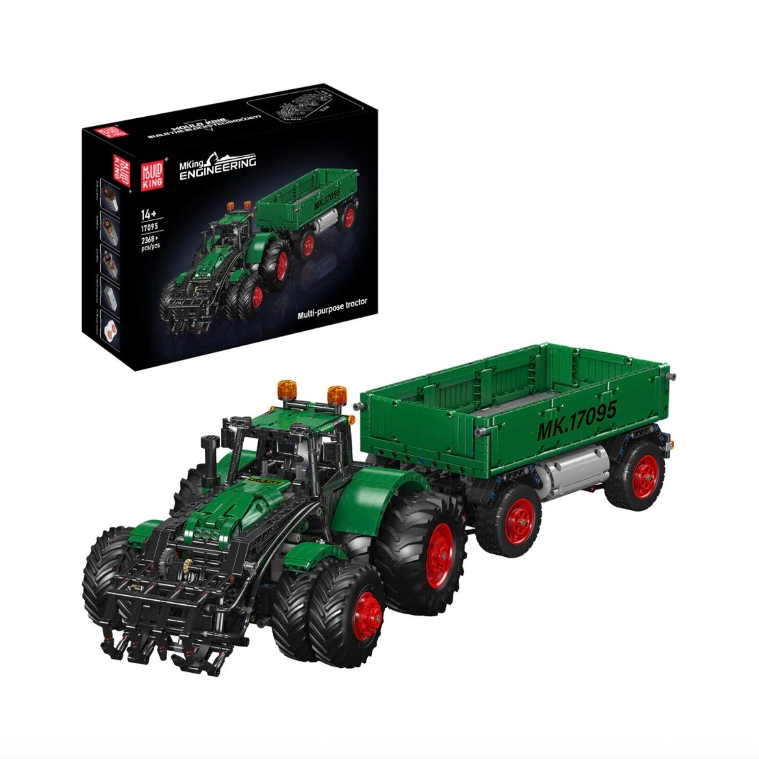 Mould King 17095 Traktor mit Doppelbereifung