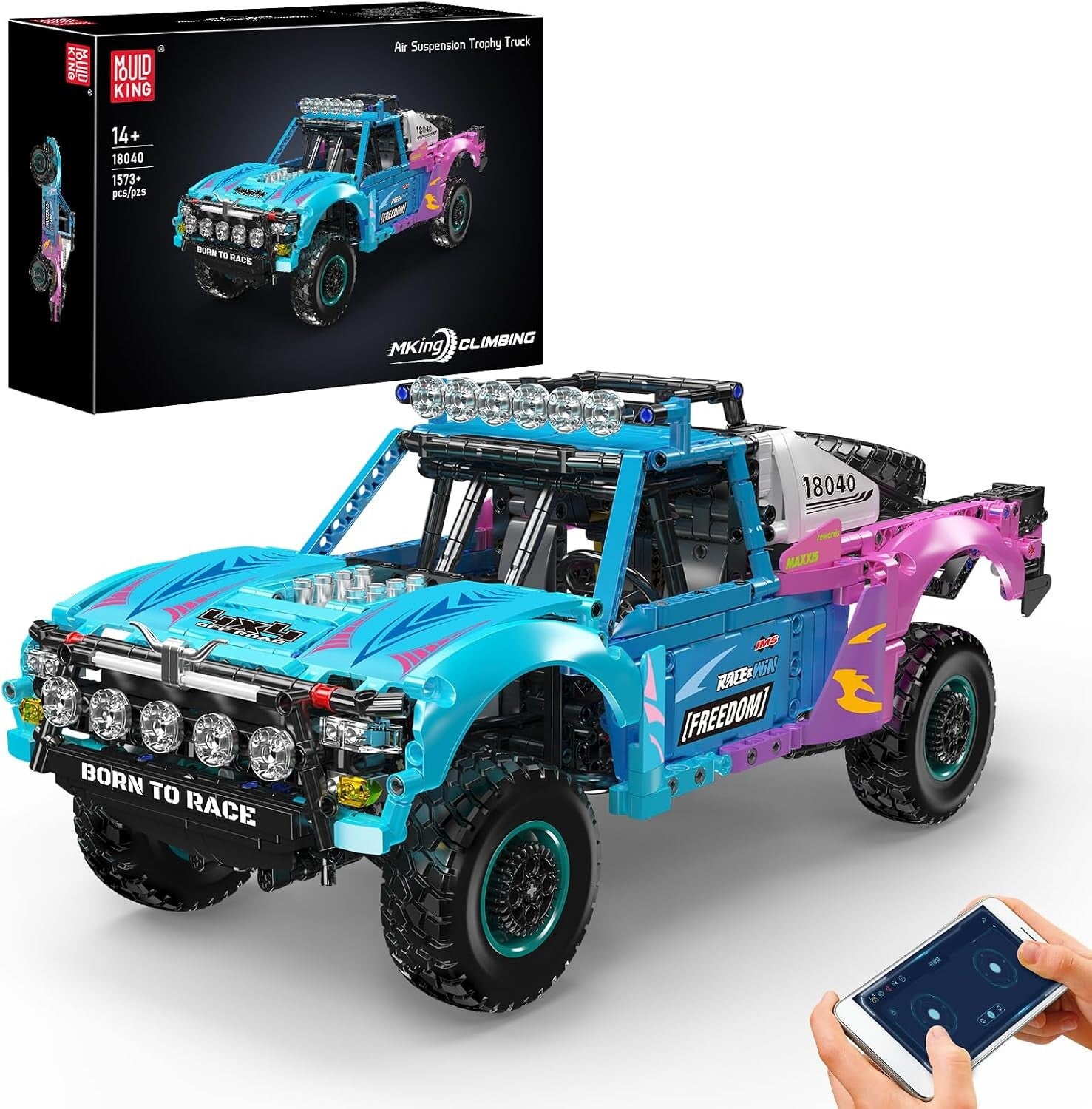 Mould King 18040 Trophy Truck mit Luftfederung
