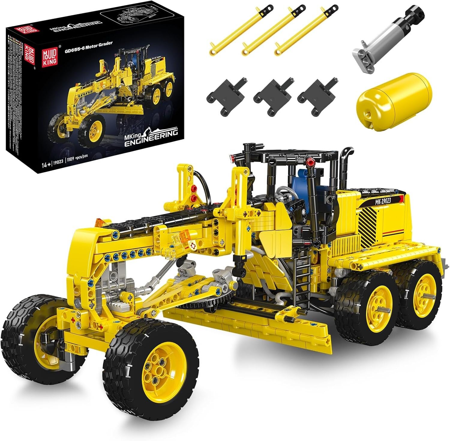 Mould King 19023 GD655-6 Motor Grader