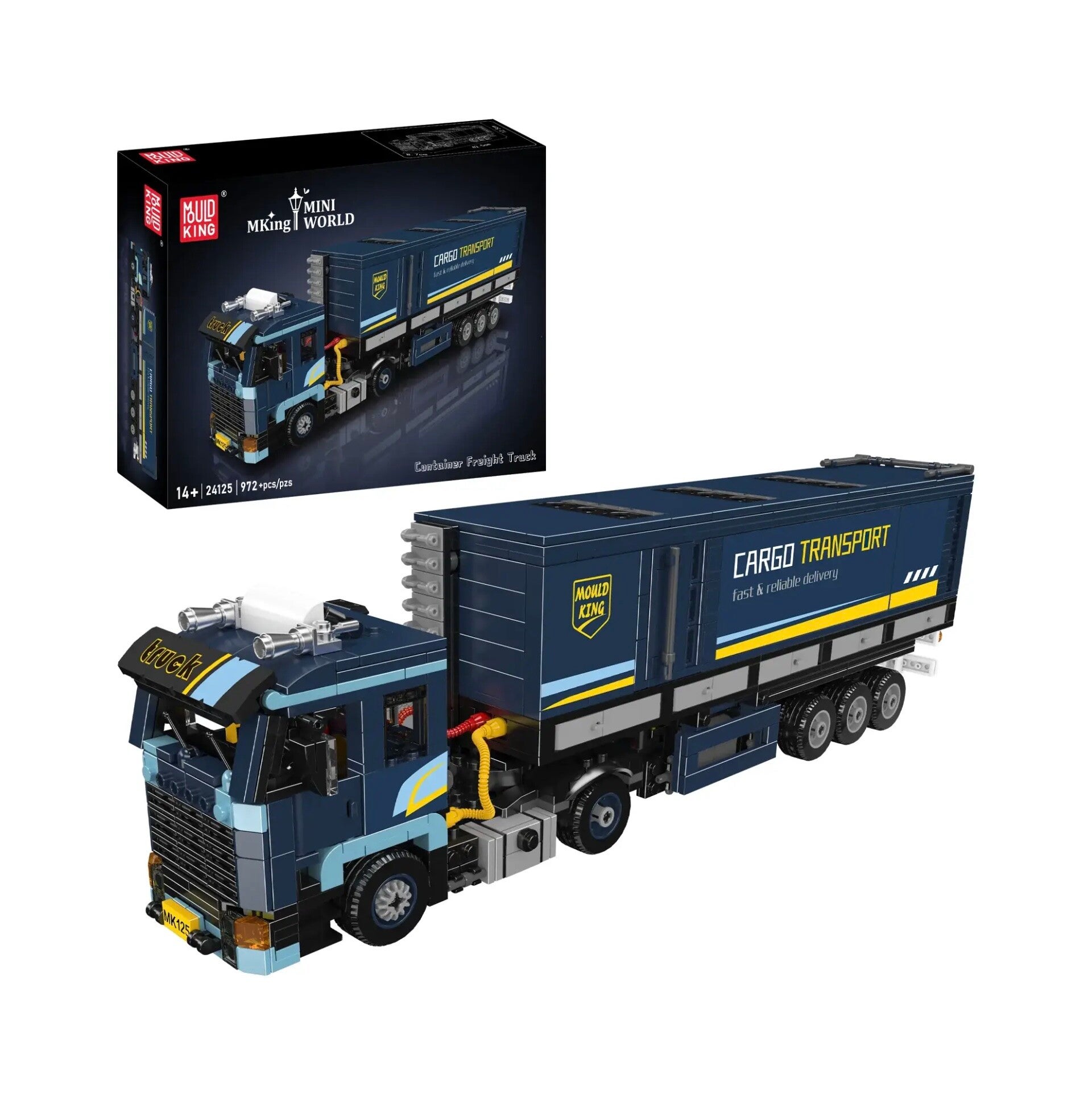 Mould King 24125 LKW Container Freight Truck