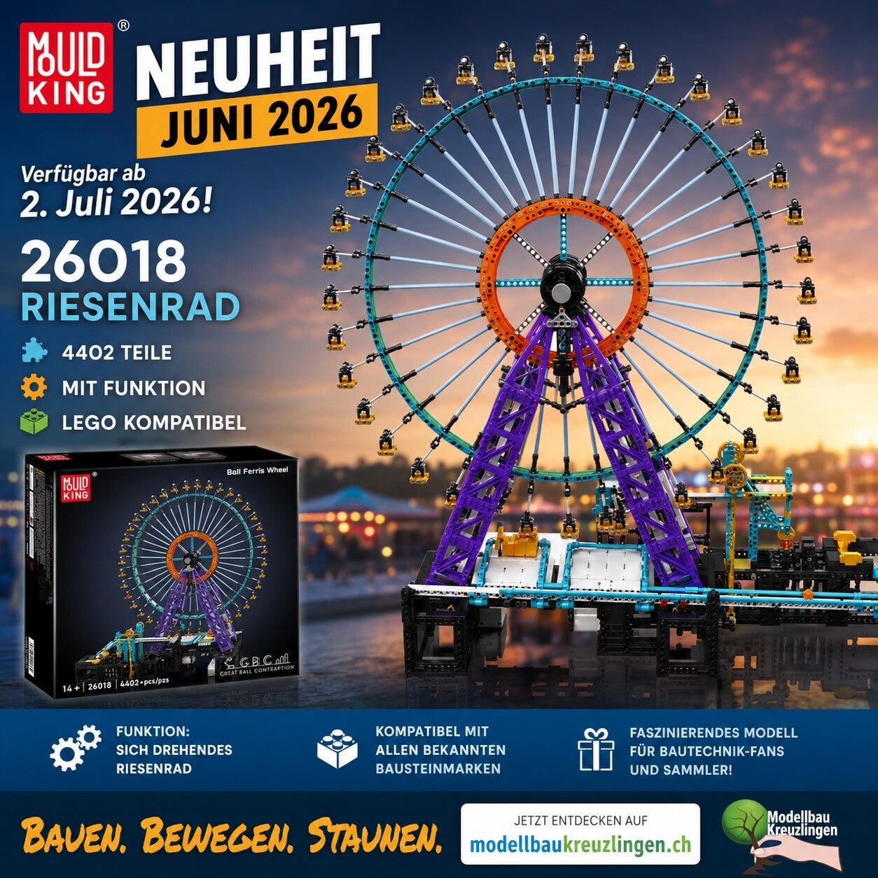 Mould King 26018 Riesenrad