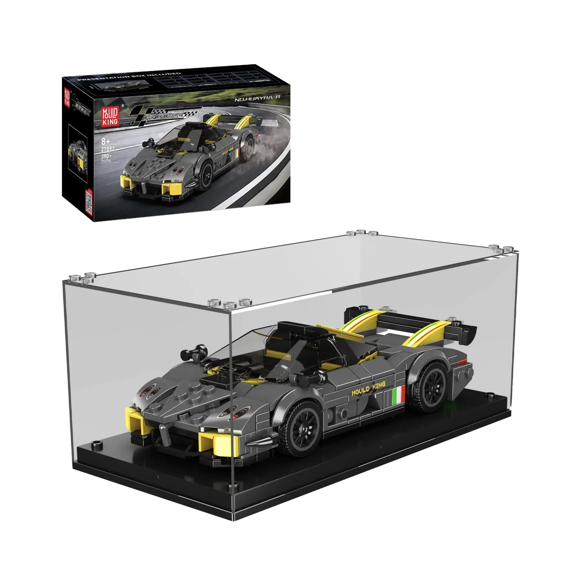 Mould King 27092 Huayra R + Vitrine