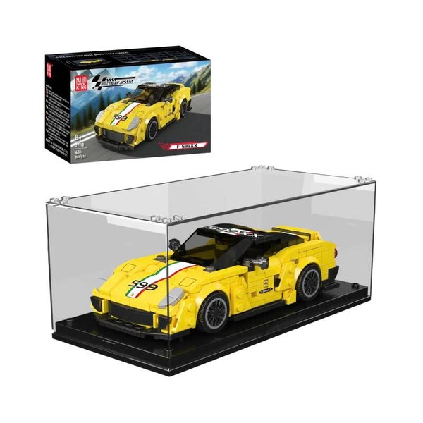 Mould King 27118 Iconic F599XX Italian Racing Car + Vitrine
