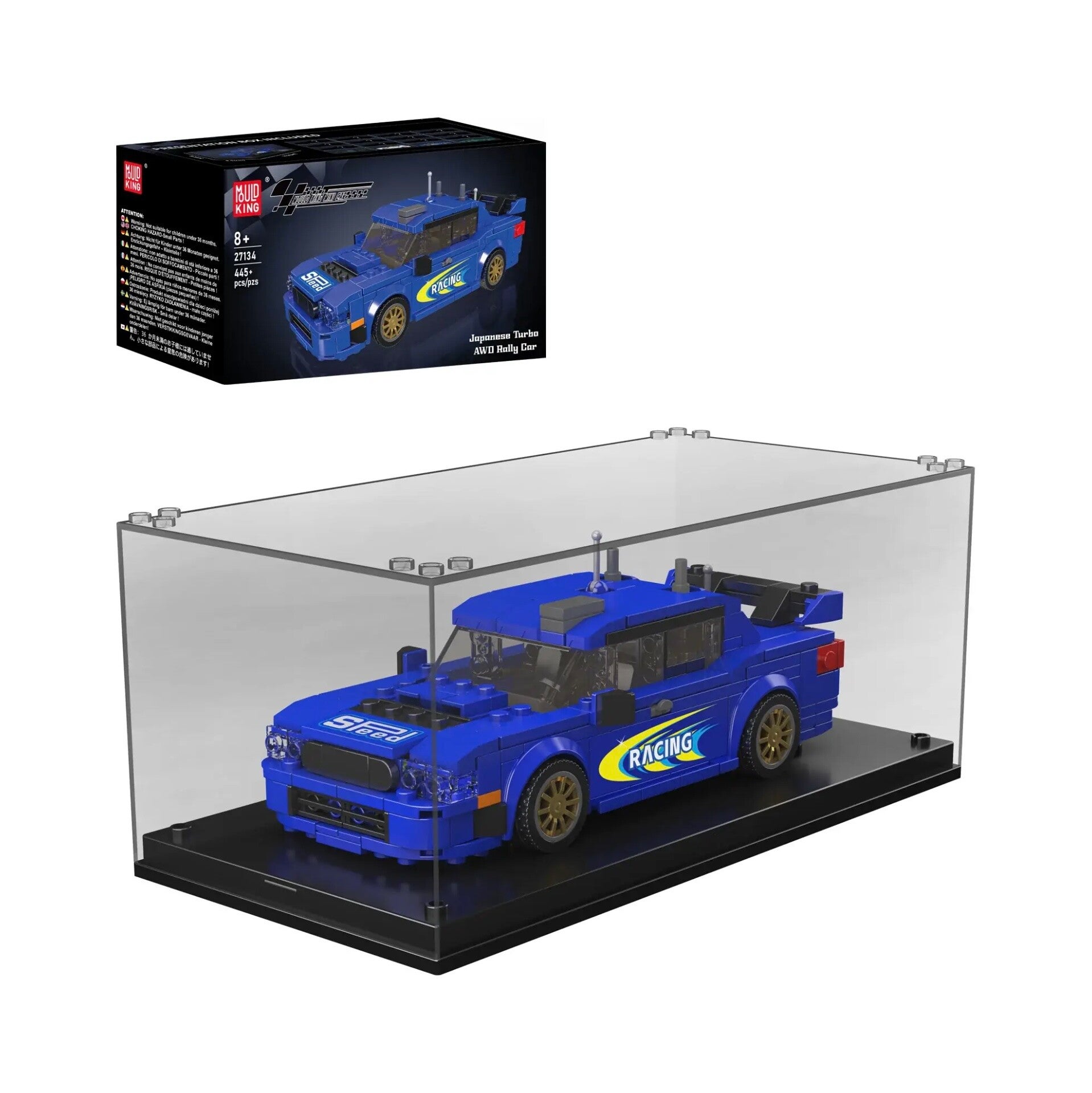 Mould King 27134 Turbo AWD + Vitrine