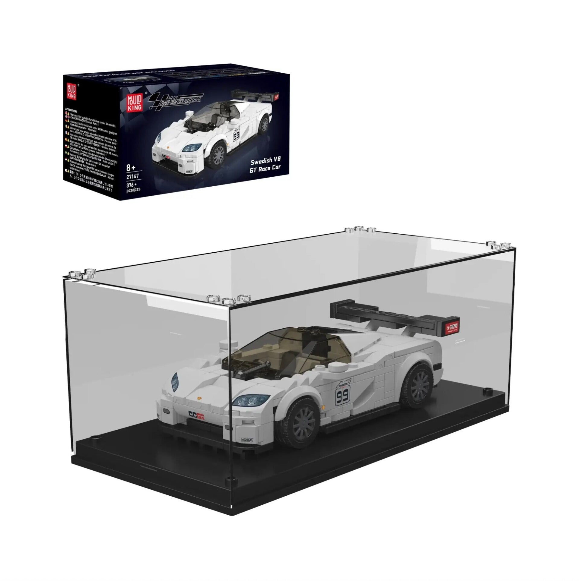 Mould King 27147 Swedish V8 + Vitrine