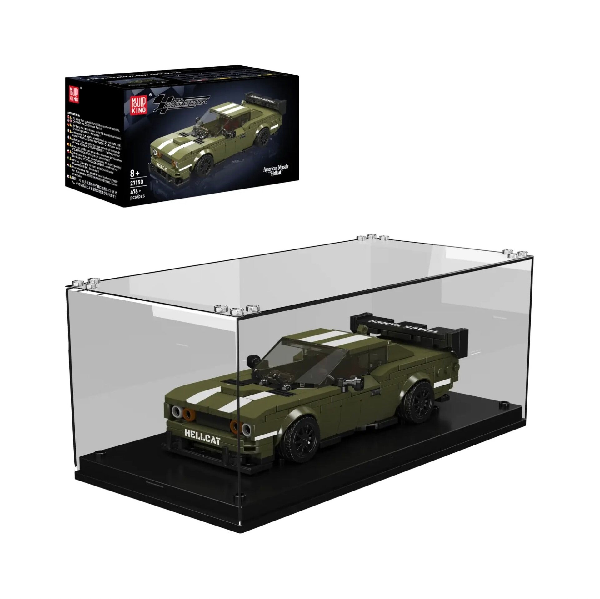 Mould King 27150 Hellcat + Vitrine