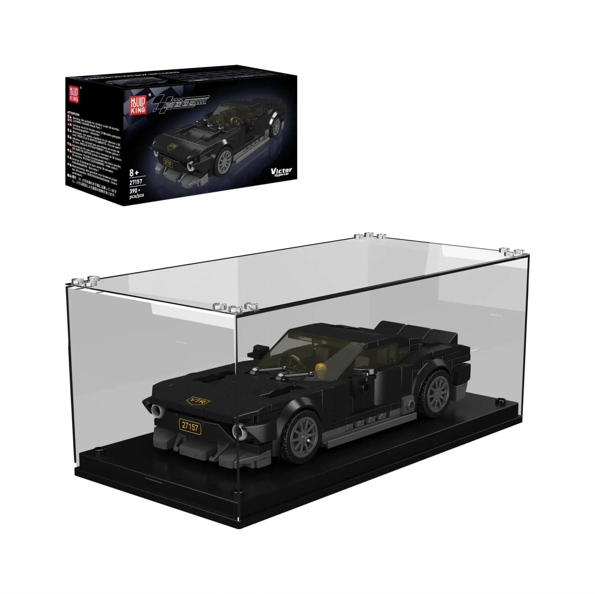 Mould King 27157 Victor Hypercar + Vitrine