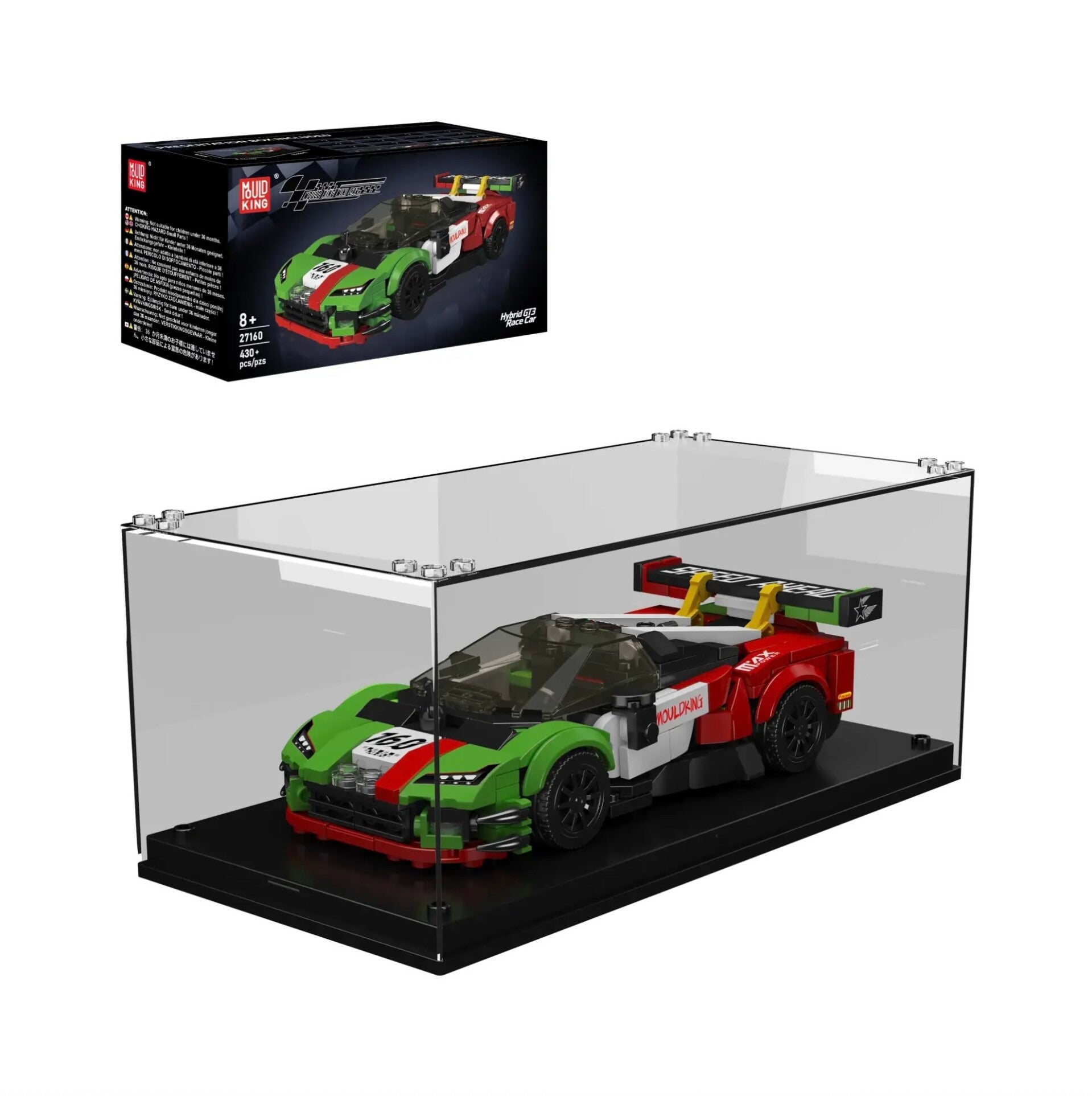 Mould King 27160 Hybrid GT3 + Vitrine