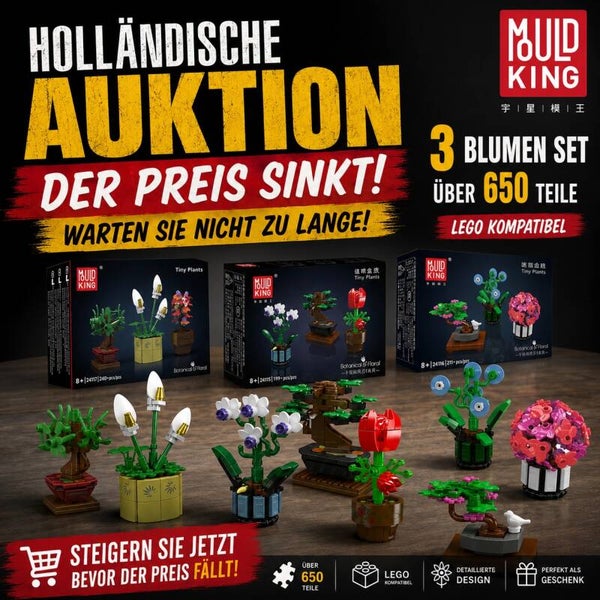 Mould King 3 Blumen-Set