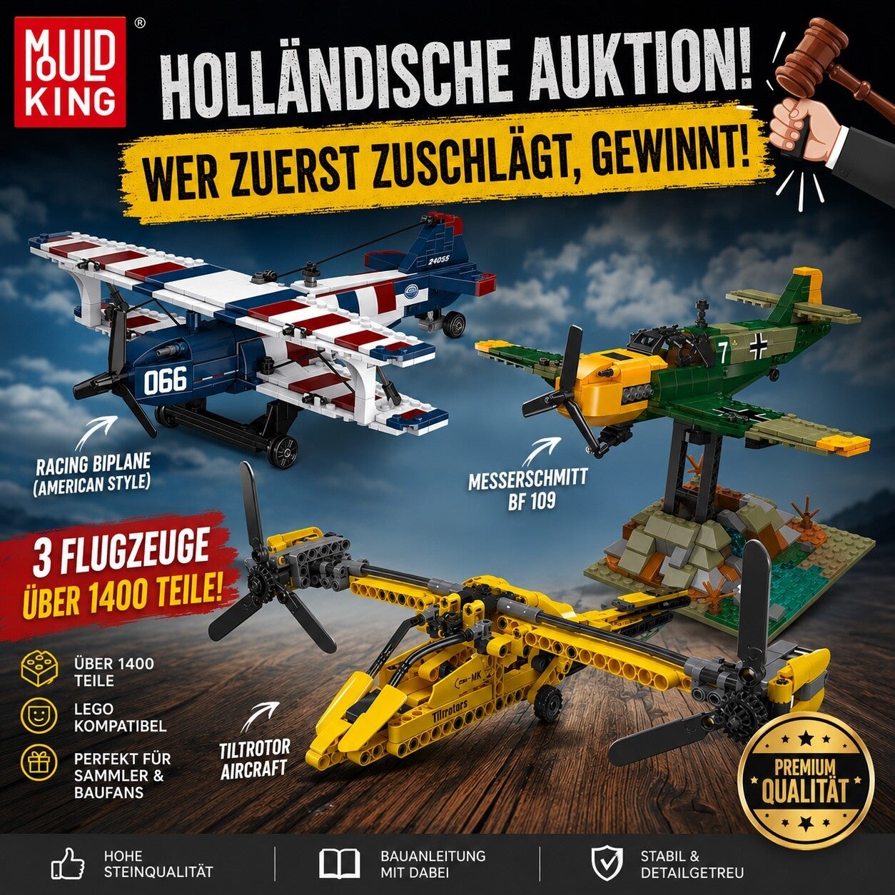 Mould King 3 Flugzeuge