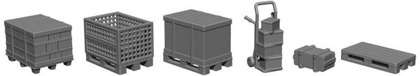 Noch H0 16412 3D-Kit Ladegüter-Set mit 17 Teilen
