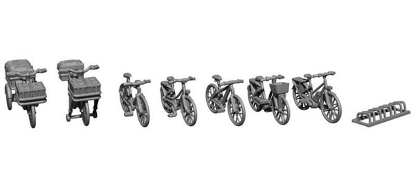 Noch H0 16416 3D-Kit Fahrräder, 10 Stück