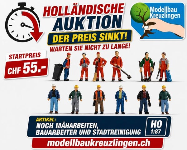 Noch Bauarbeiter, Mäharbeiten und Stadtreinigung