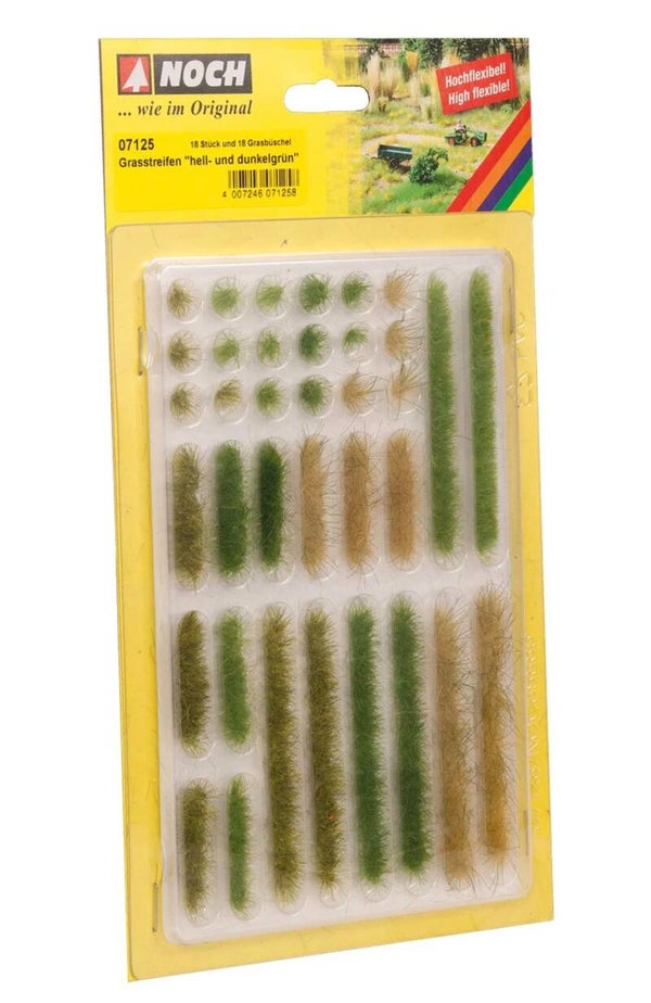 Noch 07125 Grasstreifen “hell- und dunkelgrün”