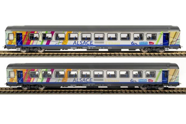 PIKO 97143 SNCF 2 Personenwagen Corail A10tu und B11tu ALSACE, Ep. VI