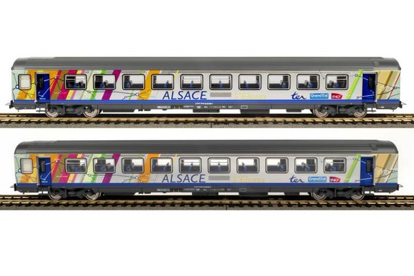 PIKO 97144 SNCF 2 Personenwagen Corail A10tu und B11tu ALSACE, Ep. VI