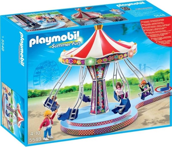 PLAYMOBIL Summer Fun 5548 Kettenkarussell-Kirmes-Rummelplatz