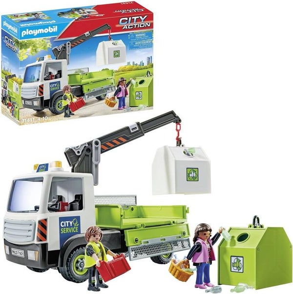 PLAYMOBIL City Action 71431 Altglas-LKW mit Container