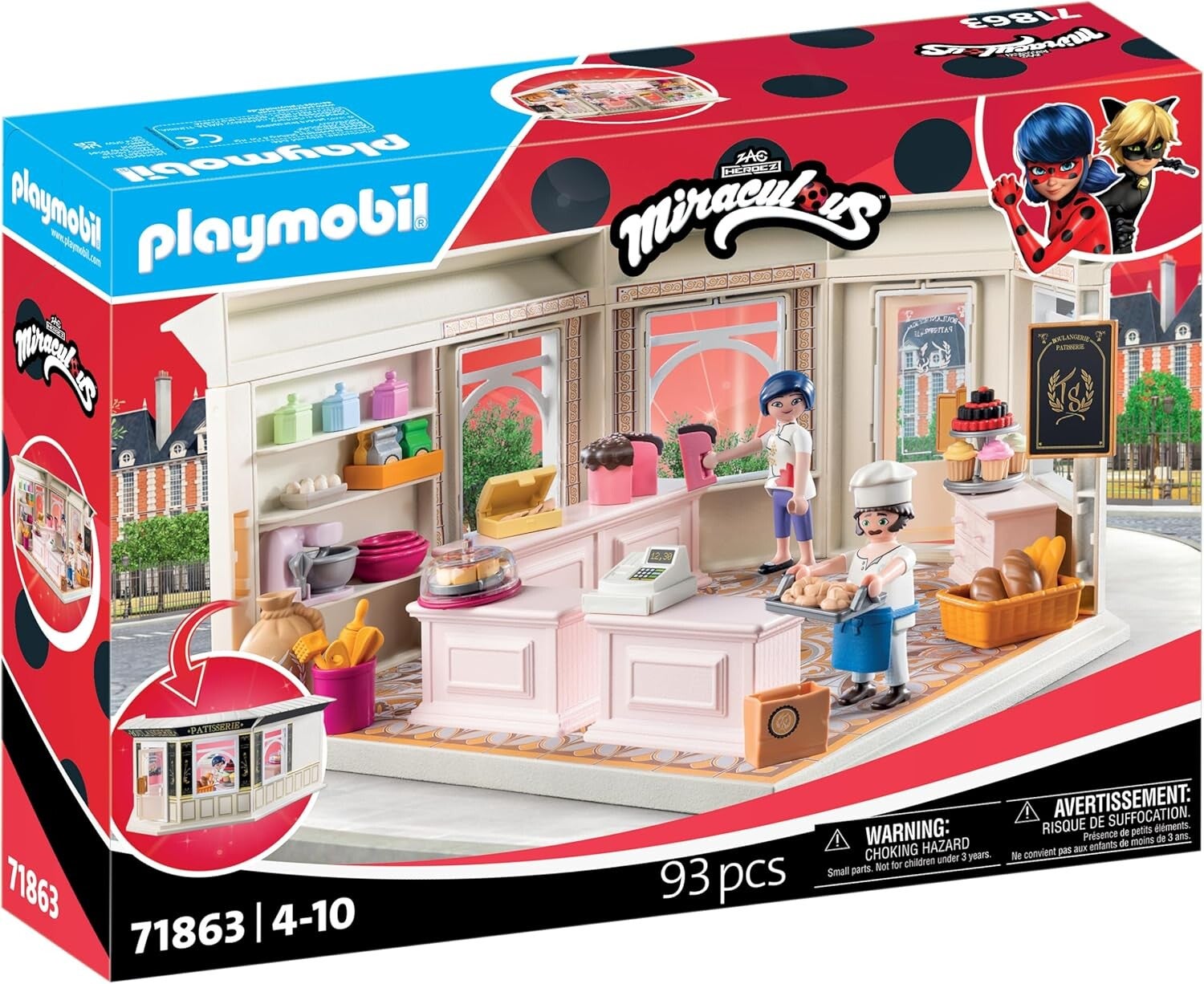 PLAYMOBIL Miraculous 71863 Französische Bäckerei