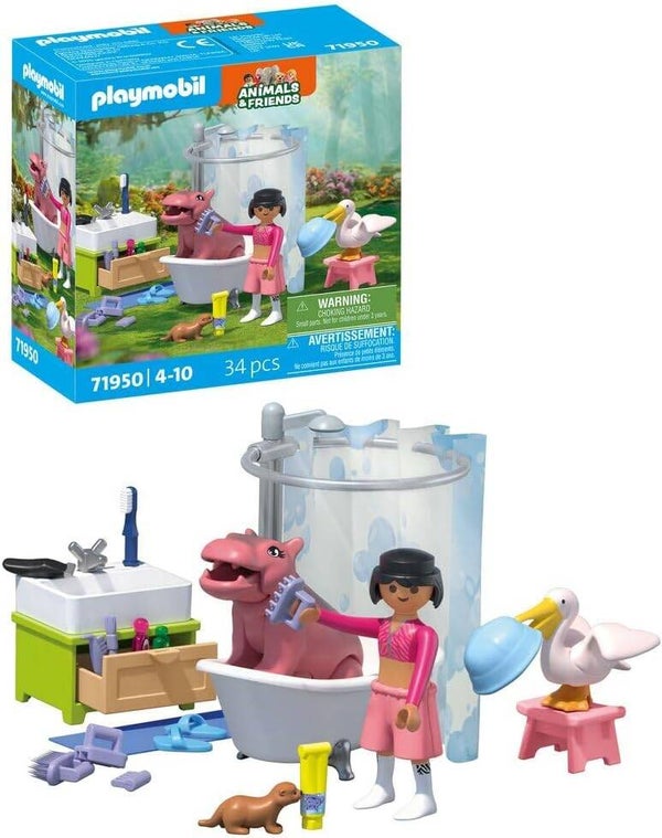 PLAYMOBIL Animals und Friends 71950 Tierischer Badespass