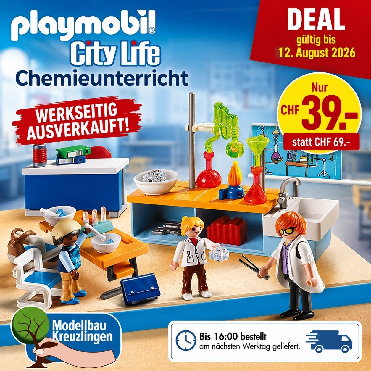 PLAYMOBIL City Life 9456 Chemieunterricht