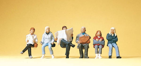 Preiser 10412 Sitzende Reisende