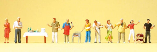 Preiser 10553 Grillparty im Garten